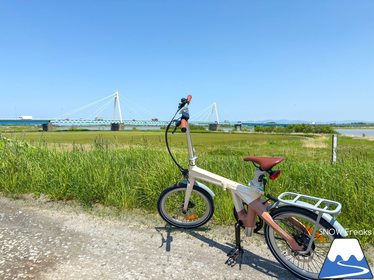 電動アシスト自転車『ADO Air Carbon』に乗って、札幌近郊をのんびりサイクリング♪